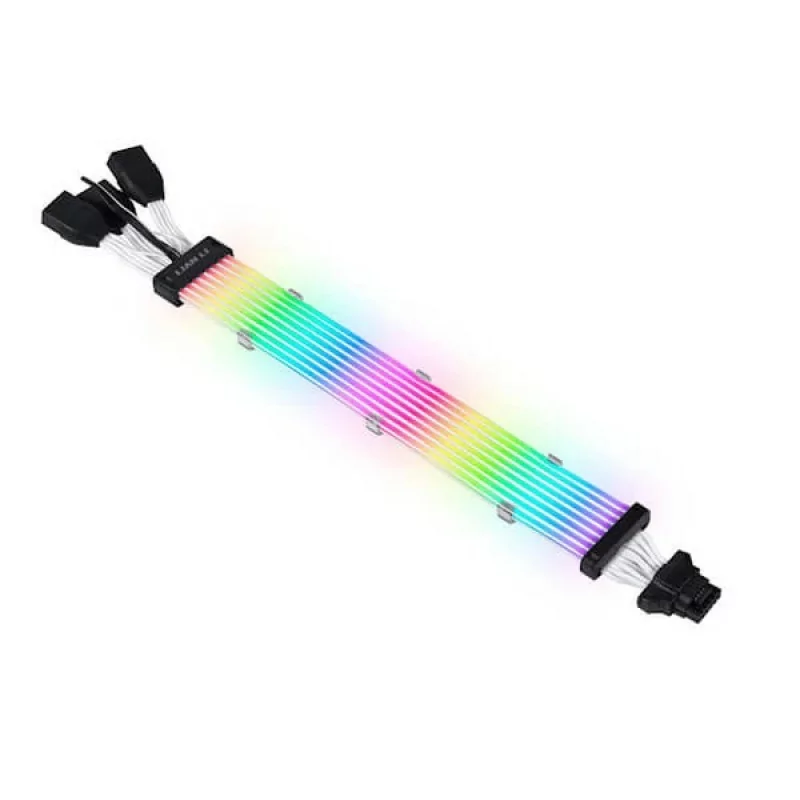 Lian Li Strimer Plus V2 12VHPWR to 3X8 Pin Extension Cable-8 Guide light Lian Li Strimer Plus V2 12VHPWR to 3X8 Pin Extension Cable-8 Guide light